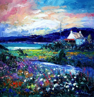 An Evening Gloaming on the Isle of Gigha 30x30 An Evening Gloaming on the Isle of Gigha 30x30